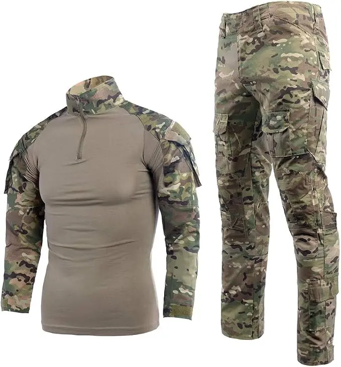 Ensemble militaire camouflage – Chemise à manches longues et pantalon BDU