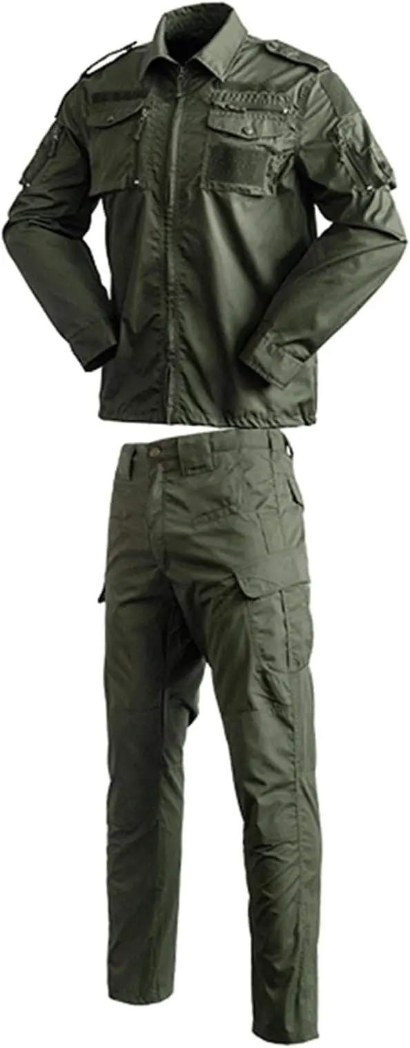 Ensemble militaire vert olive – Veste et pantalon